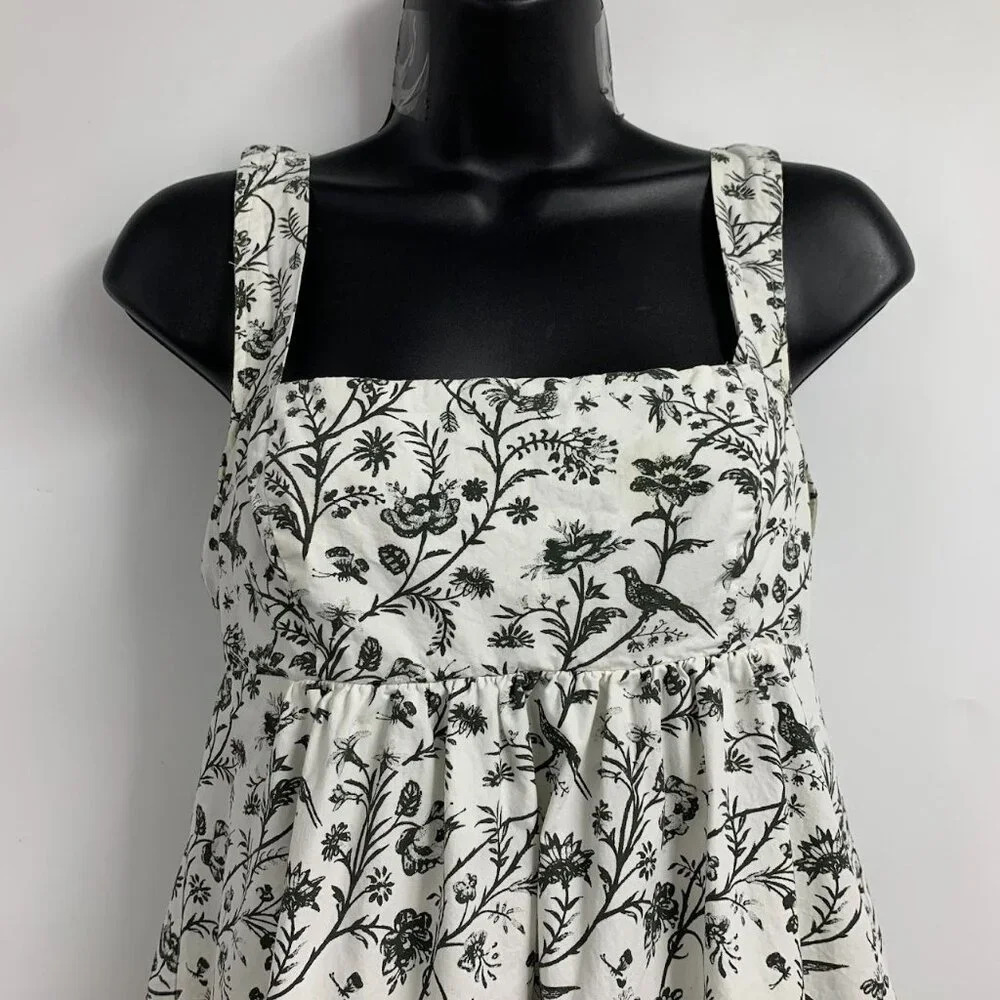 Laura Ashley Urban Outfitters Penelope Toile Cottagecore Babydoll‎ Dress Size - Picture 4 of 14